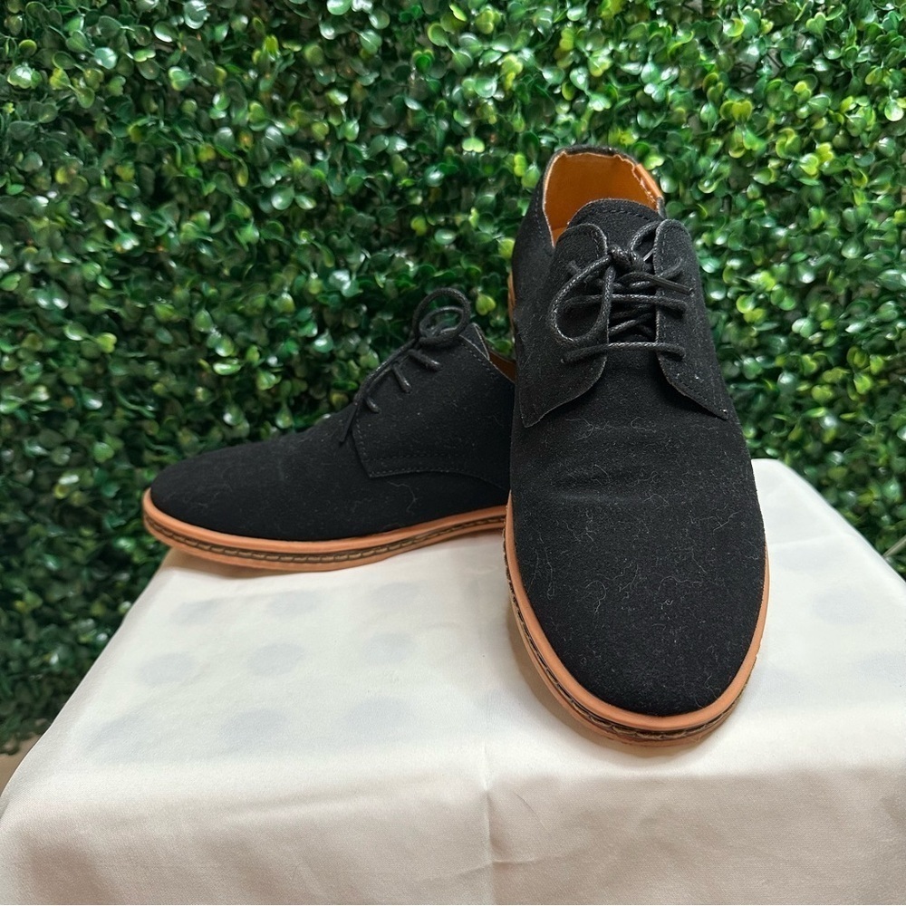 Men's Fashion Casual Solid Lace Up Oxfords Leather Shoes Male Business Size 38